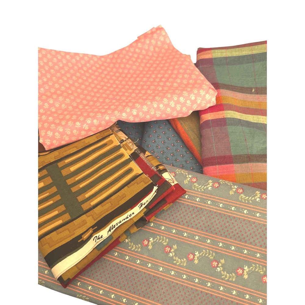 Vintage Alexander Henry and Other Brands Bundle Floral Plaid Cottagecore MCM